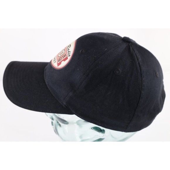 Vintage Distressed Spell Out WLQR 1470 Sports Radio The Ticket Hat Cap Black - Picture 4 of 7